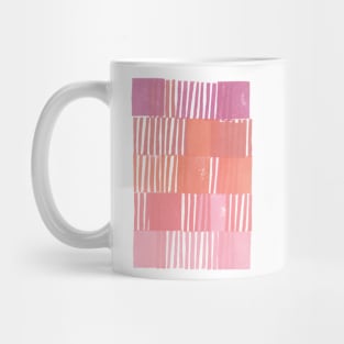 Modernist Block Gradient in Pink Mug